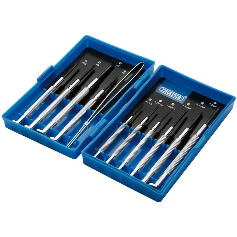 Precision Screwdriver Set (11 piece) (15631) - Draper