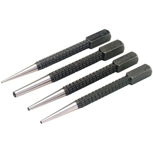 Set of Cupped Nailsets (4 Piece) (35480) - Draper