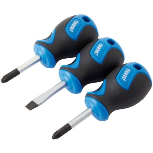 Stubby Soft Grip Screwdriver Set (3 Piece) (32604)