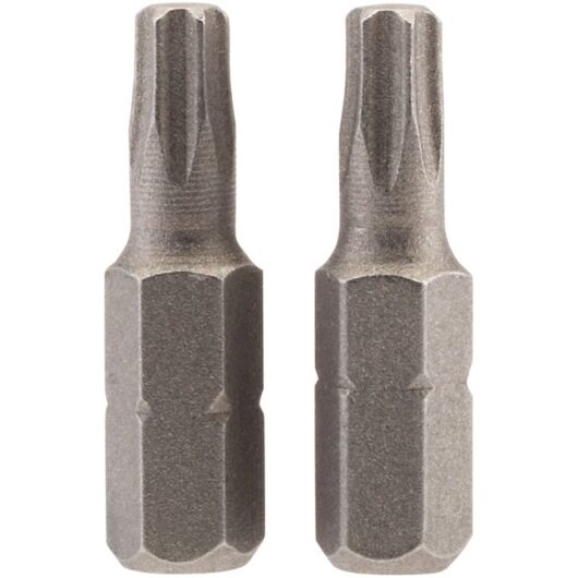 T25 1/4 Hex. TX-STAR&174 Insert Bit 25mm Long x 2 (66431) - Draper