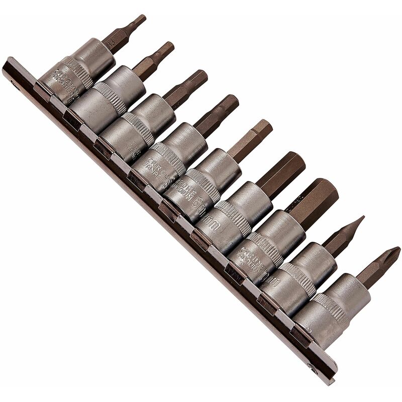 10pc 3/8' Drive Hex Bit Socket Set - I8150
