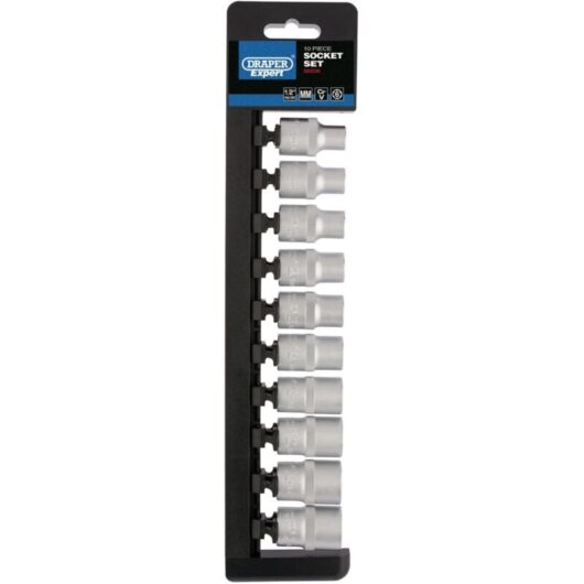 1/2' Sq. Dr. Metric Socket Set (10 Piece) (50236) - Draper