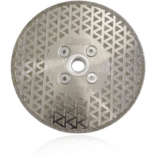 125mm Diamond Cutting Disc, Double-Sided Electroplated Saw Blade for Cutting and Grinding Stone, Granite, Marble and Tile