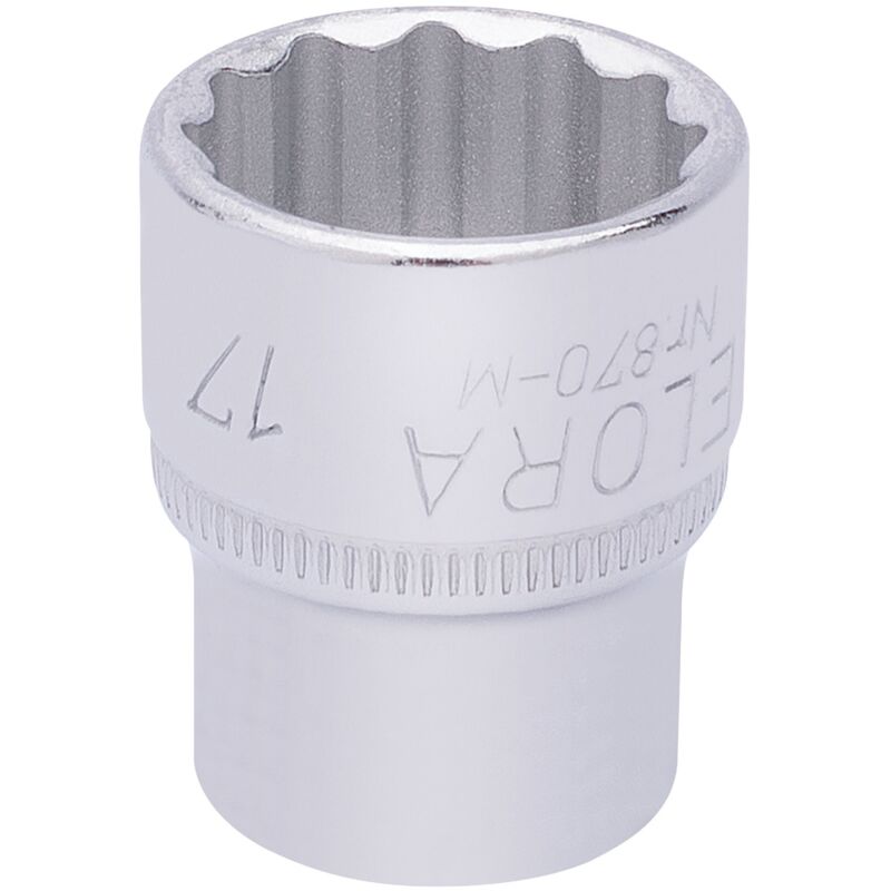 17mm 3/8 Square Drive Elora Bi-Hexagon Socket (25937)