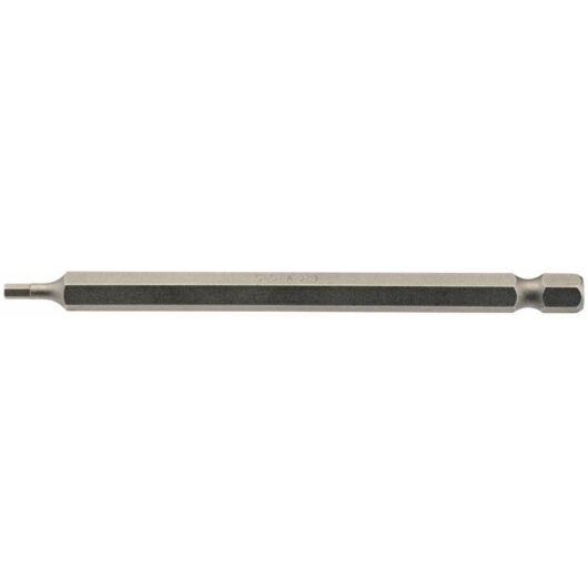 2.5mm 1/4 Hex. Hexagonal Insert Bit 100mm Long x 1 (64371) - Draper