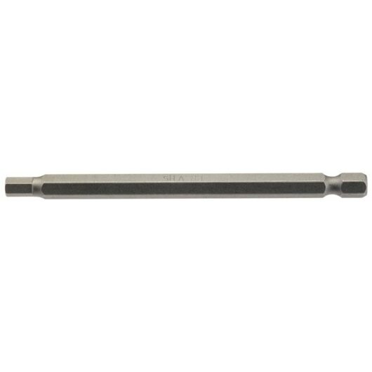 5mm 1/4 Hex. Hexagonal Insert Bit 100mm Long x 1 (64374) - Draper