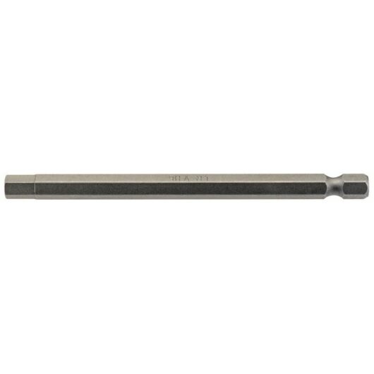 6mm 1/4 Hex. Hexagonal Insert Bit 100mm Long x 1 (64375) - Draper