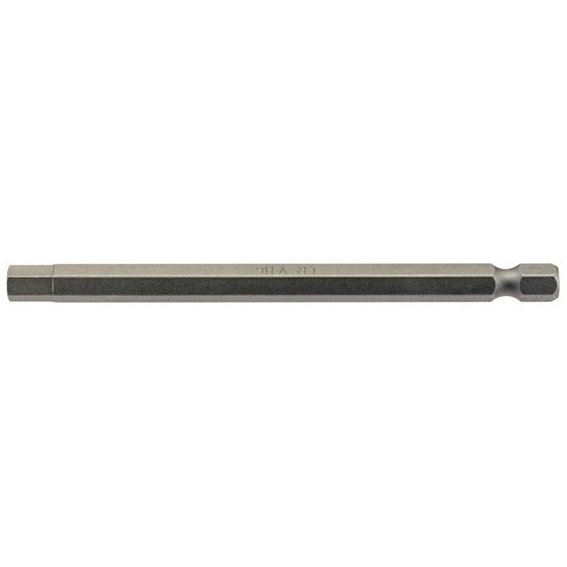 6mm 1/4 Hex. Hexagonal Insert Bit 100mm Long x 1 (64375) - Draper