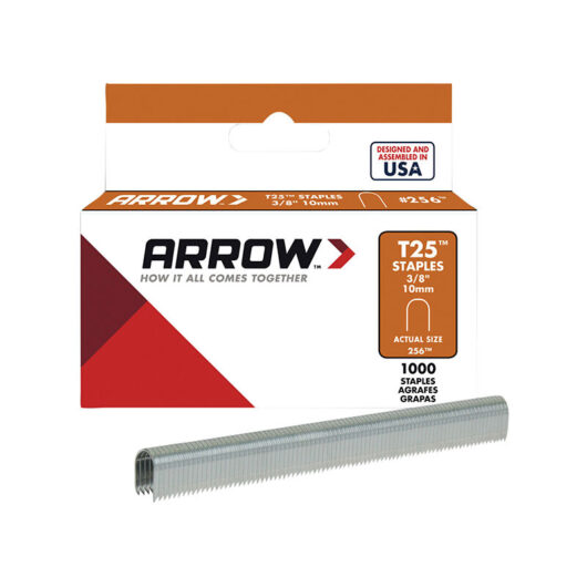 A256 T25 Staples 10mm (3/8in) (Box 1000) ARRT2538 - Arrow