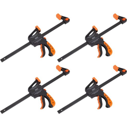 AK61024 Ratchet Bar Clamp Set 300mm 4pc - Sealey