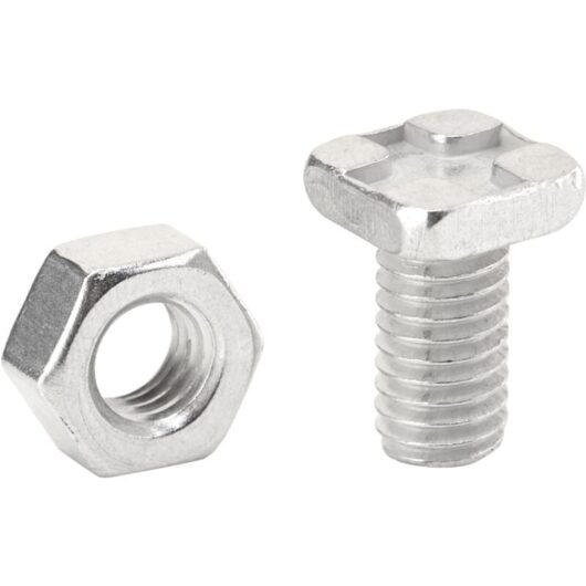 ALM - Manufacturing GH004 Square Glaze Bolts & Nuts Pack of 20 GH004