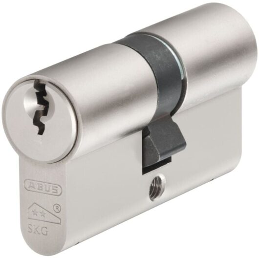 Abus - Mechanical E60Np Euro Double Cylinder Nickel Pearl 45Mm / 45Mm Box