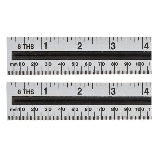 Aluminium Ruler 600mm (24in) - Blue Spot Tools