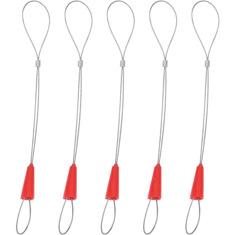 Aougo - 5pcs Fish Tape Fastener, Universal Wire Pulling Cable Puller Stripping Tool, Cable Insertion and Extraction Tools