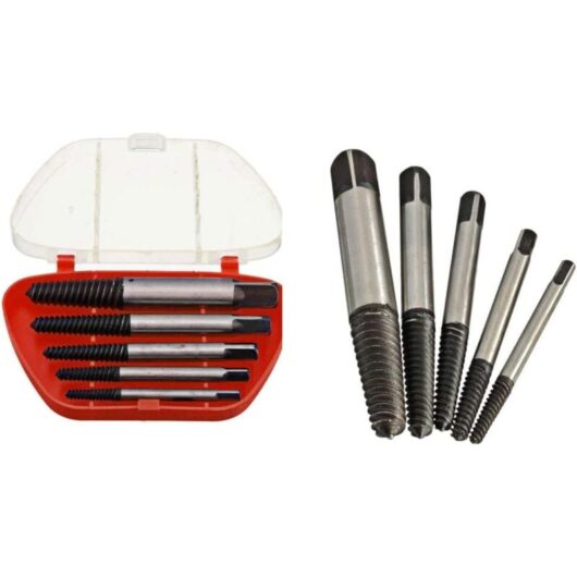 Aougo - Set of 5 removal bits for broken screws from 3 to 19 mm