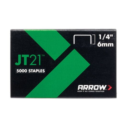 Arrow A214 JT21 T27 Staples 6mm (1/4in) (Box 5000) ARRJT2114