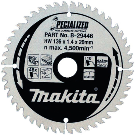 B-29446 Specialized for Laminate 136mm x 20mm x 48T - Makita