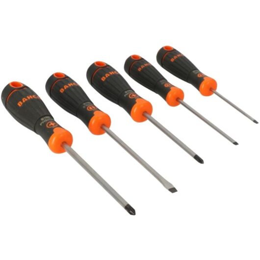 Bahco - fit Screwdriver Set 5 Piece Slotted & Phillips B219.005