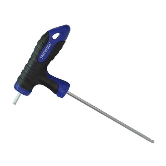 Ball Ended T-Handle Hexagon Key 4mm FAIHK40MTN - Faithfull