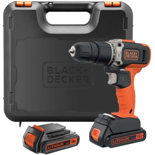 Black&decker - BCD003C2K 18v Drill driver 10mm keyless chuck