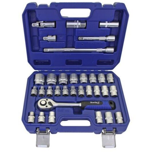 Blue Spot Tools - BlueSpot Tools 1577 1/2in Hex & 12 Point Socket Set 32 Piece B/S1577