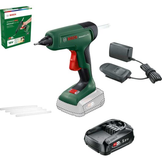 Bosch ADVANCEDGLUE P4A 18v Cordless Hot Glue Gun 1 x 1.5ah Li-ion Battery Charger No Case