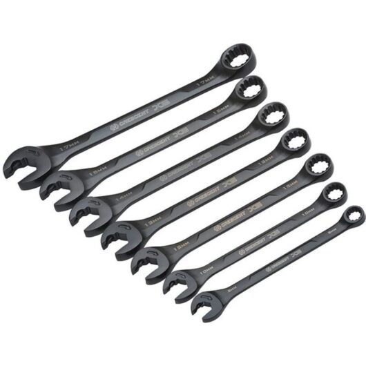 Crescent® CX6RWM7 X6™ 7-Piece Metric Open-End Ratcheting Wrench Set