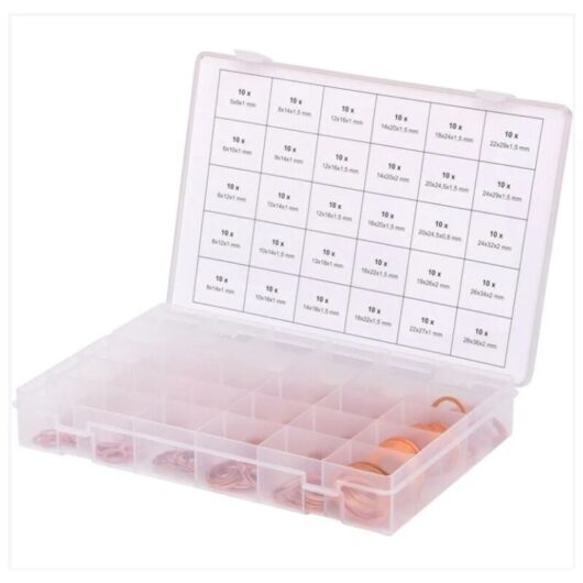 Csparkv - Copper gasket assortment, 5-28, 300 pcs