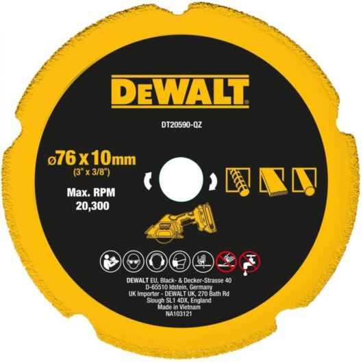 DT20590-QZ 76mm Diamond Multi Material Wheel Fits DCS438 - Dewalt