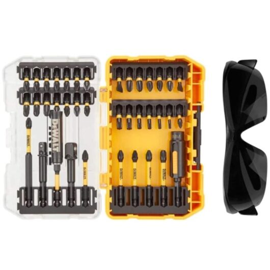 DT70740T FlexTorq Bit Set, 38 Piece + Safety Glasses - Dewalt