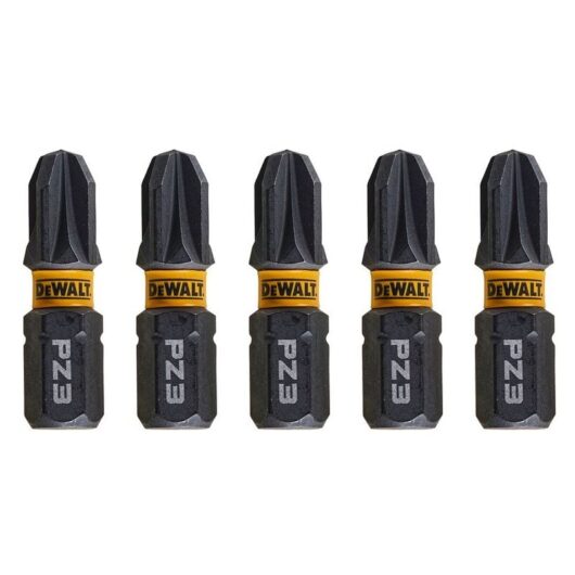 DT7388T-QZ PZ3 25mm extreme FlexTORQ Impact Screwdriver Bits - 5pcs. - Dewalt