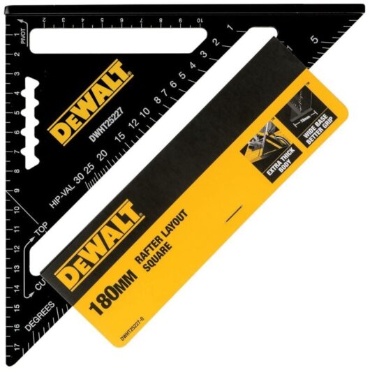 DWHT25227-0 Metric Speed Square 18cm DHT025227 - Dewalt