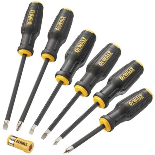 DWHT62056-0 Full Fit Screwdriver Set, 6 Piece DHT062056 - Dewalt