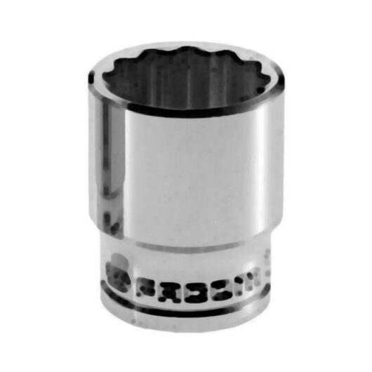 Deep Socket 1/2in Drive 19mm Bi-Hexagon Chrome FCMS19LA - Facom