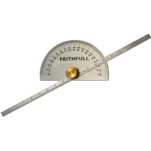 Depth Gauge with Protractor 150mm (6in) faigaugedept