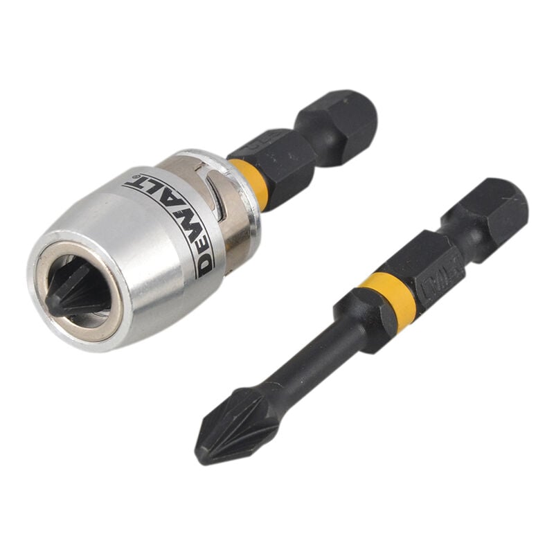 Dewalt - DT70535T-QZ Impact Torsion Bits PZ2 x 50mm x2 & Magnetic Screwlock Sleeve