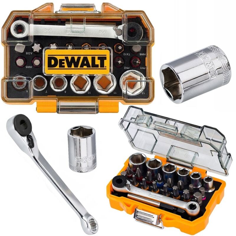Dewalt - DT71516 24 Piece Socket Ratchet Wrench Screwdriver Bit Set PZ2 PH2 torx