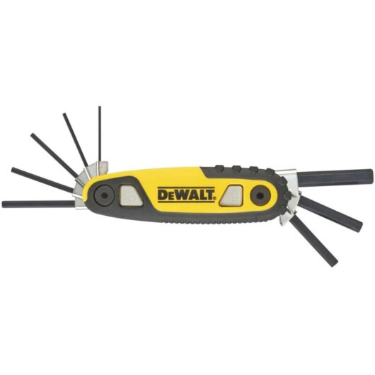 Dewalt - DWHT0-70263 Metric Folding / Locking Hex Key Set, 8 Piece DHT979263