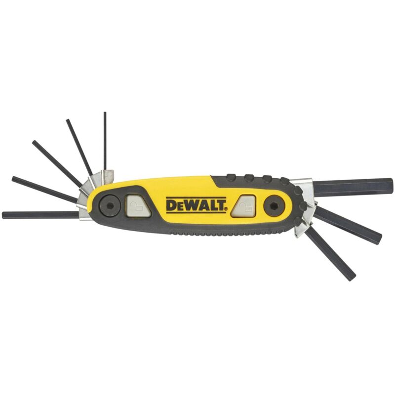 Dewalt - DWHT0-70263 Metric Folding / Locking Hex Key Set, 8 Piece DHT979263
