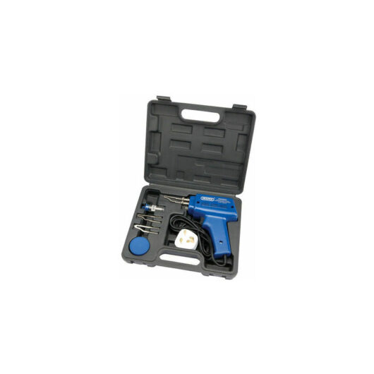 Draper - 100W electric soldering iron gun solder gun kit + 3 tips + case 71420