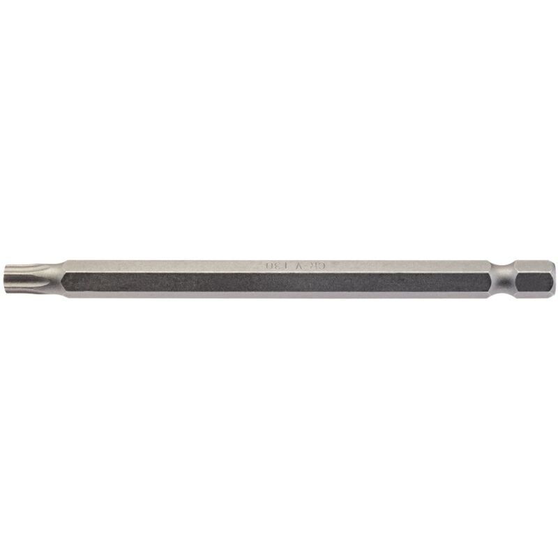 Draper 100mm T30 Security Torx® Screwdriver Bit with 1/4" Hex Shank - Model 67006, Compatible with Draper TX-STAR® E Insert Bits