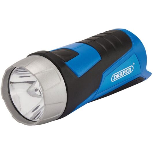 Draper 12V LED Mini Torch (Bare) 1W, 90 Lumens, Compact Portable Handheld Flashlight