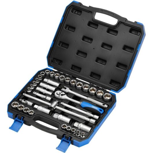 Draper - 3/8' Sq. Dr. Combined mm/af Socket Set (39 Piece) (16361)