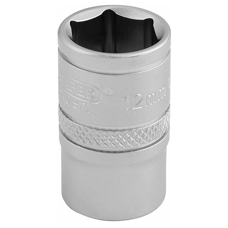 Draper 3/8 Square Drive 6 Point Metric Socket (12mm) (16537)