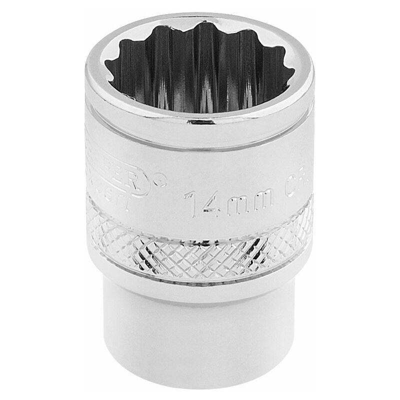 Draper 3/8 Square Drive Hi-Torq&174 12 Point Socket (14mm) (32777)