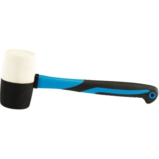 Draper Expert 53035 Rubber Head Mallet with Fiberglass Shaft - 800g (32oz) Heavy-Duty Hammer for Carpentry, Upholstery, and General Use