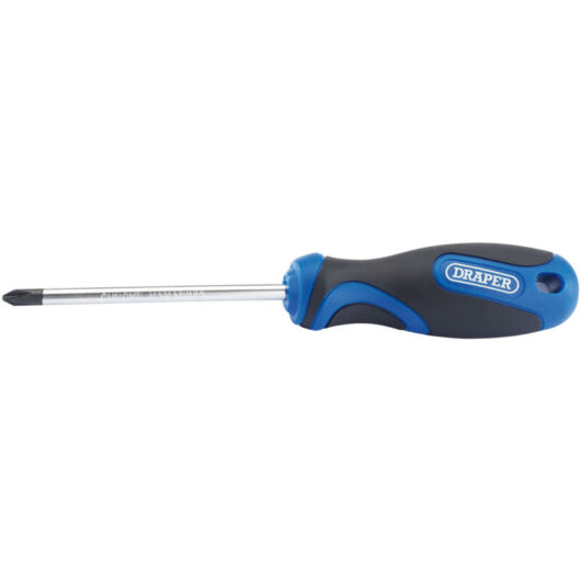 Draper - No.2 x 100mm Cross Slot Screwdriver with Soft Grip Handles (48932)