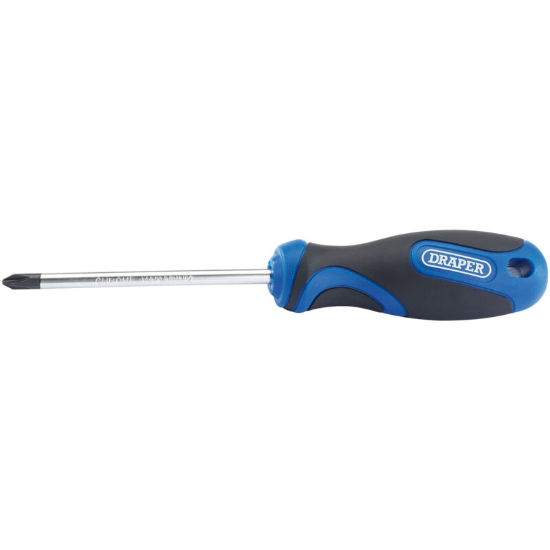 Draper - No.2 x 100mm Cross Slot Screwdriver with Soft Grip Handles (48932)