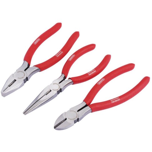 Draper - Redline 67924 160mm Pliers Set with pvc Dipped Handles 3 piece