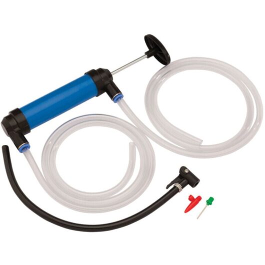 Draper - Syphon Pump Oil Fuel Petrol Diesel Hand Water Transfer Inflator Kit 01082